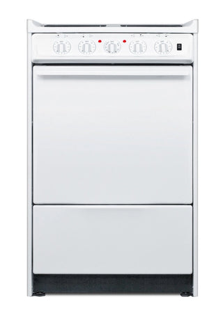 Summit WEM110R 20" Electric Coil Top Range with Low 23.2A Draw, Low Backguard 