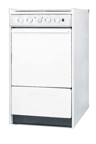 Summit WEM110R 20" Electric Coil Top Range with Low 23.2A Draw, Low Backguard 