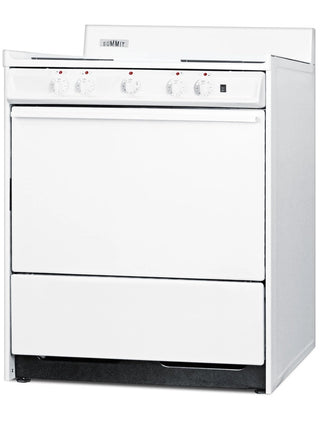Summit WEM2171Q 30" ADA and HUD Qualified Electric Coil Top Range with Cord and Individual Burner Lights 