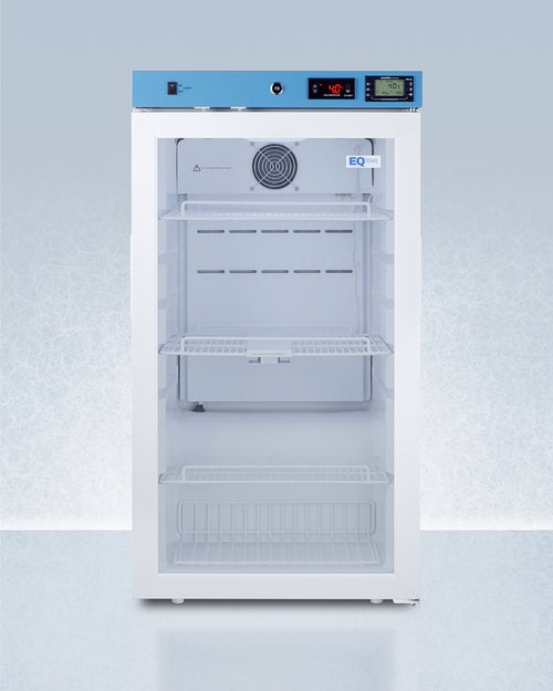 Summit ACR32G 19" vaccine refrigerator 3.17 cu.ft. glass door 2-8C on a light gray background