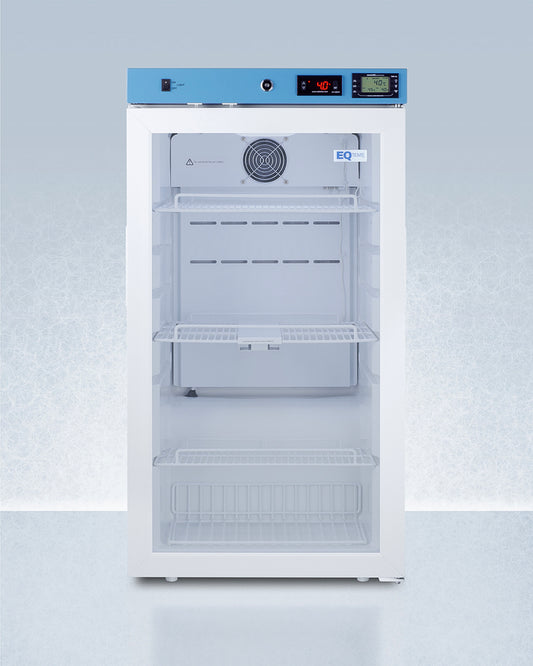 Summit ACR32G 19" vaccine refrigerator 3.17 cu.ft. glass door 2-8C on a light gray background