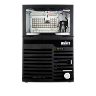 Summit BIM100ADA 20-inch ADA-compliant commercial ice machine open door showing interior on a white background