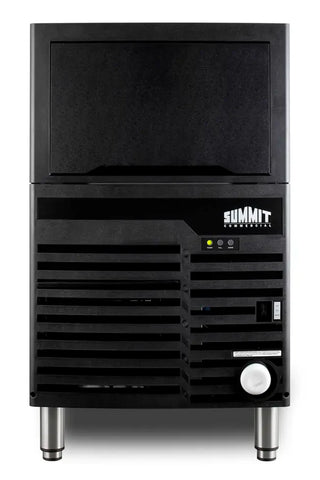 Summit BIM100 20-inch commercial ice machine front view white finish on a white background