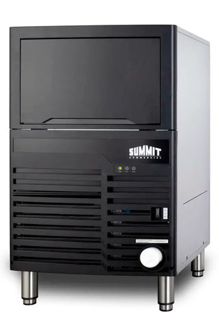 Summit BIM100 20-inch commercial ice machine side angle view on a white background