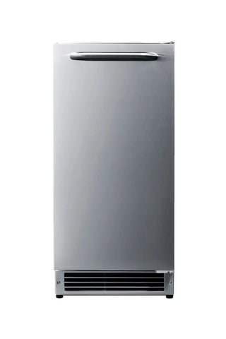 Summit BIM26H32 15-inch drain-free ADA icemaker front view on a white background