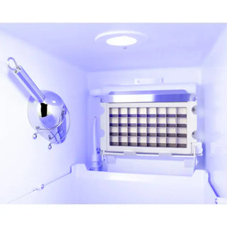 Summit BIM44GCSS Built-In 50 lb Clear Icemaker ice maker mechanism detail close-up view