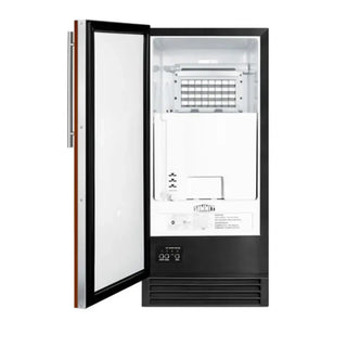 Summit BIM44GIFADA 15-inch ADA-compliant built-in clear icemaker detail view on a white background