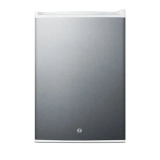 Summit FF31L7CSS compact stainless steel medical refrigerator 2.5 cu.ft. front view on a white background