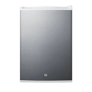 Summit FF31L7SS compact stainless steel medical refrigerator 2.5 cu.ft. auto-defrost front view on a white background