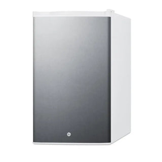 Summit FF31L7SS compact stainless steel medical refrigerator angle view on a white background