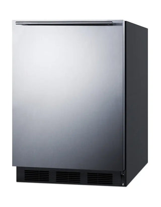 Summit FF7BKSSHHADA 24" Wide All-Refrigerator, ADA Compliant, 5.5 cu.ft. with Stainless Steel Door, Commercially Approved