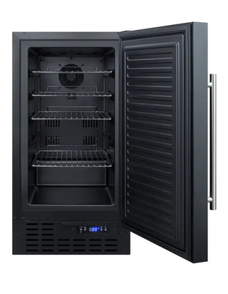 Summit Appliance SCFF1842ADA Medical Equipment open view showing interior shelves on white background