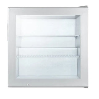Summit SCFU386 Compact All-Freezer front view with white door on white background