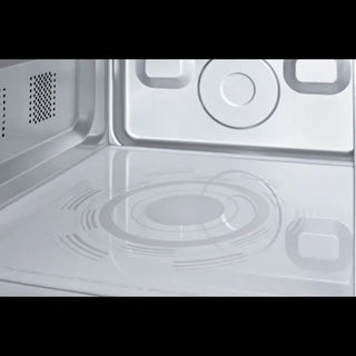Summit Appliance SCM1100SS Countertop Microwave interior detail view showing cavity on white background
