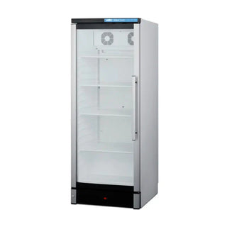 Summit Appliance SCR1154LHD Medical Refrigerator angled view on white background