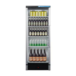 Summit Appliance SCR1154LHD Medical Refrigerator full rear view on white background