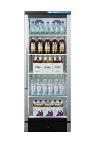 Summit Appliance 24 inch Wide Beverage Center full view showing complete unit on white background