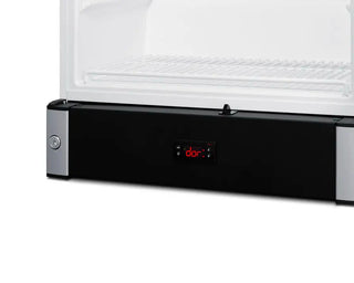Summit Appliance SCR1301 Medical Refrigerator control panel detail on white background