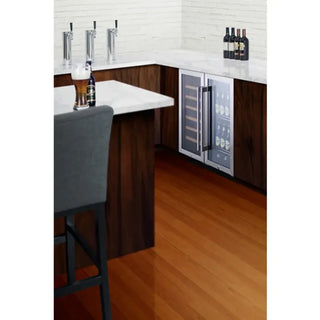Summit Appliance SCR1536BG Medical Refrigerator shown in combination set configuration