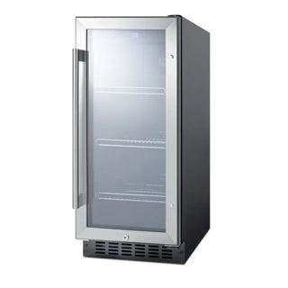 Summit Appliance SCR1536BG Medical Refrigerator angle view on white background