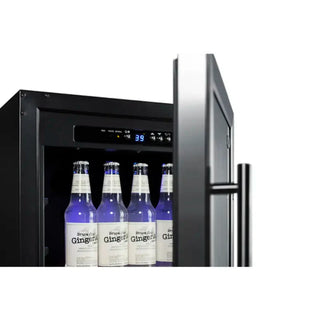 Summit Appliance SCR1841BADA Medical Refrigerator control panel detail with digital display