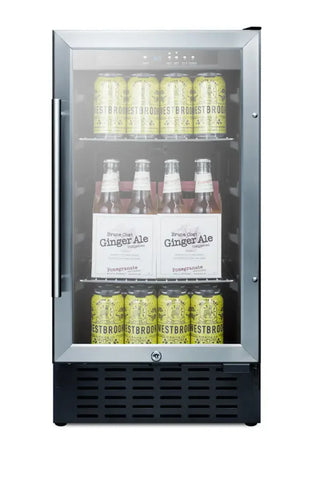 Summit Appliance SCR1841B Medical Refrigerator full view showing interior shelves on white background