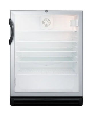 Summit Appliance SCR600BGLBIADA Medical Refrigerator detail view with temperature display panel