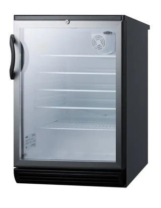 Summit Appliance SCR600BGLBI Medical Equipment refrigerator interior view showing shelves on white background