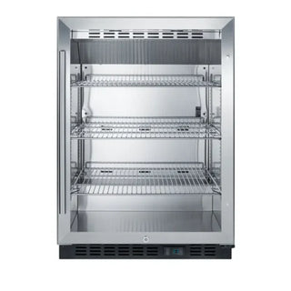 Summit Appliance SCR610BL Medical Refrigerator black front view on white background