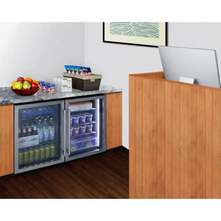 Summit Appliance SCR610BL Medical Refrigerator with freezer compartment open display