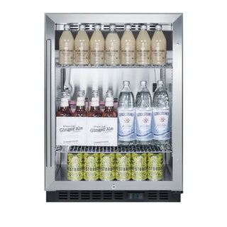 Summit Appliance SCR610BL Medical Refrigerator black full length view on white background