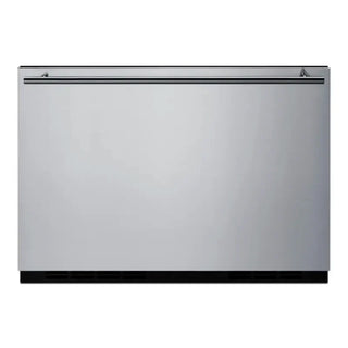 Summit SDR24 24" single drawer refrigerator 2.0 cu.ft. NSF-7 panel-ready front view on a white background