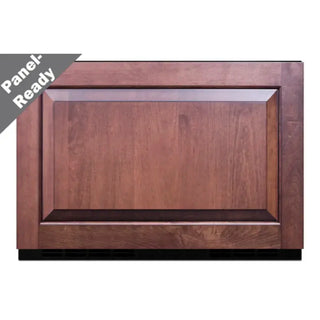 Summit SDR24 single drawer refrigerator with glass door front view on a white background
