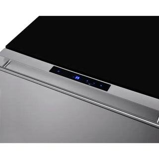 Summit Appliance SDR24 Medical Equipment refrigerator control panel and temperature display detail