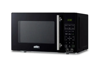 Summit SM903BSA Compact Microwave angle view showing control panel on white background