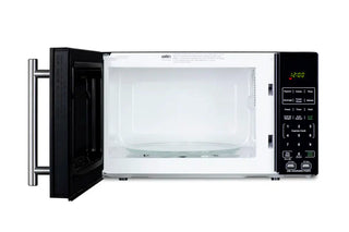 Summit SM903BSA Compact Microwave open door view showing interior on white background