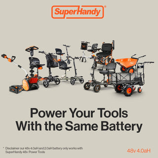 SuperHandy GUT138-FBA 48V 4Ah Lithium Ion Battery - For 48V Battery Systems