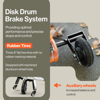 SuperHandy GUT140 Passport Plus Mobility Scooter - 48V 2Ah Battery, 330Lb Max Weight