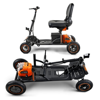 SuperHandy GUT161-FBA Explorer Mobility Scooter - Heavy-Duty Design, 48V 2Ah Battery