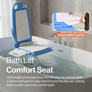 SuperHandy GUT195-FBA Portable Floor and Bath Liftwith Removable Panels (Spa Blue) – 330 lb Capacity