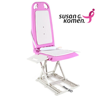 SuperHandy GUT197-FBA GoRise LT Portable Floor & Bath Lift – Pink Susan G. Komen® Edition – Lightweight (19 lbs)