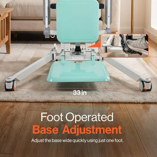 SuperHandy GUT201-FBA Transfer Floor Lift for Elderly and Disabled, 500 lb Capacity Sit-to-Stand and Floor-to-Chair Lift