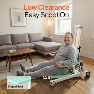 SuperHandy GUT201-FBA Transfer Floor Lift for Elderly and Disabled, 500 lb Capacity Sit-to-Stand and Floor-to-Chair Lift