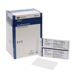Telfa 9962_CS non-adherent dressing 2 X 3 Inch Sterile packaging on a white background