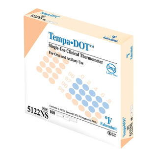 Box of Tempa·DOT™ 982570_CS Disposable Oral Thermometer packaging
