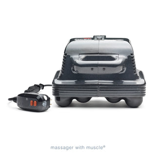 Thumper Equine Pro 1007ENA professional equine percussion massager in gray with multi-head design and included GFCI device.