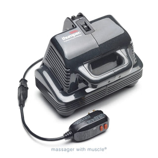 Thumper Equine Pro 1007ENA professional equine percussion massager in gray with multi-head design and included GFCI device.