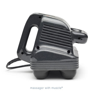 Thumper Equine Pro 1007ENA professional equine percussion massager in gray with multi-head design and included GFCI device.