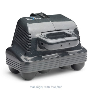 Thumper Maxi Pro 1007NA professional percussion massager with eight massage spheres in a gray speckled finish.