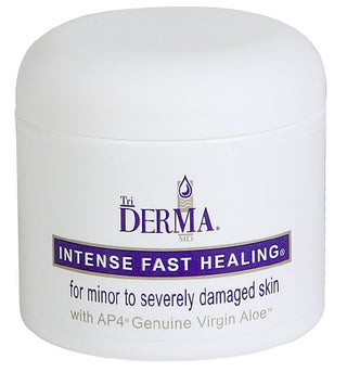 Jar of TriDerma® 901965_CS MD Intense Fast Healing Hand and Body Moisturizer  on a white background